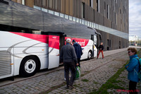 Bus #2 also waiting - desginated as bus primarily for USNA alumni