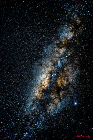 Close-up of Milky Way in Peru's dark skies - July 2019