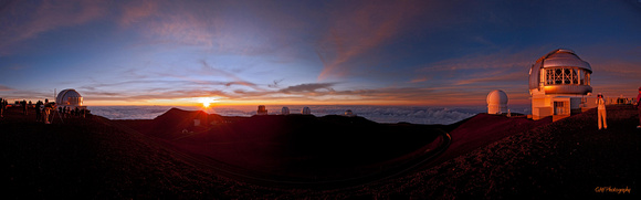 Sunset as viewed from Mauna Kea on the Big Island