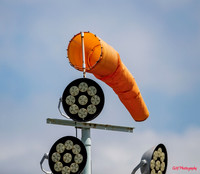 Hospital Point wind sock indicates a medium breeze for the performance