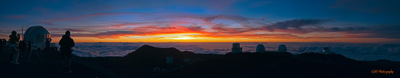 Sunset viewed from Mauna Kea